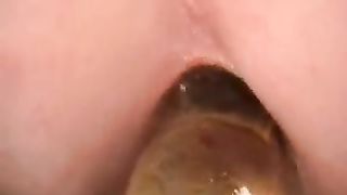 Dildo in her tight ass