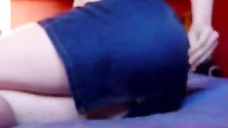 Shit in white panties