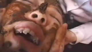 Puke on her entire body