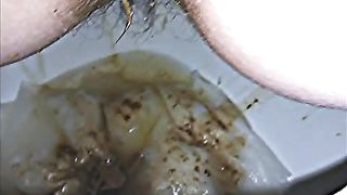 Diarheea over the toilet