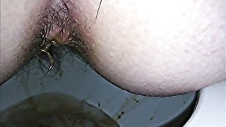 Diarheea over the toilet