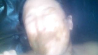 Dad takes shit on daughter