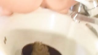 Shit in the sink