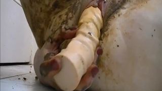 Hard scat masturbation