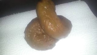 Creamy poop on his cock