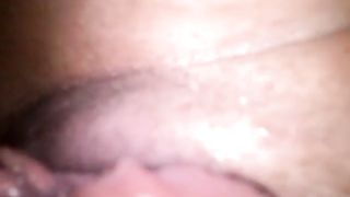 Girl on period shitting