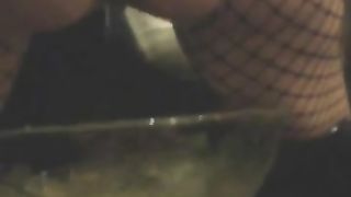 Peeing in a glass bowl