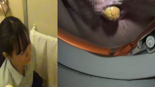 A train of yellow poop