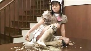 Puking pasta on the floor