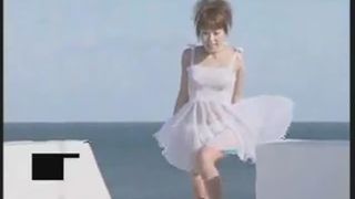 Cute Asian teen shitting