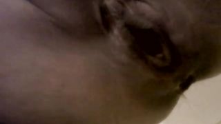 Tiny poop in close up