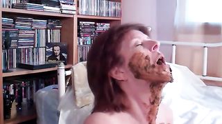 Dirty MILF eating poop
