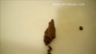 Teasing with her big ass after pooping