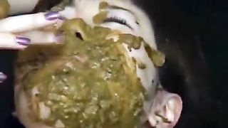 Asian shit eating whore