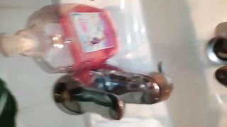 Smearing poop on her big ass