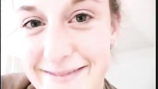 Stinky shit on a red plate