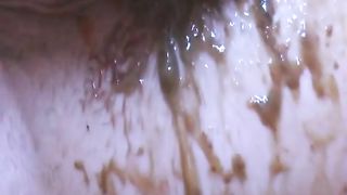 Real close up of a farting ass