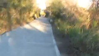 Shitting outdoor on the ground