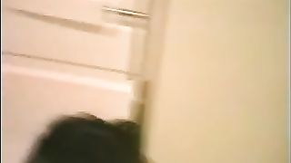 Gina smearing poop on her body