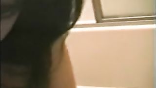 Gina smearing poop on her body