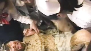 Puke on her entire body