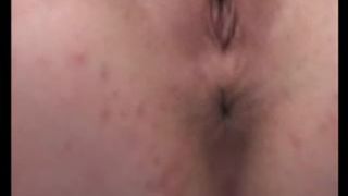 Rubbing poop on her feet