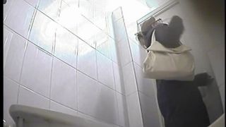 Wiping her ass with her panties