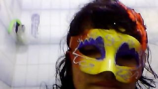 Hot babe shitting on webcam