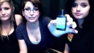 Webcam Girls drinking and puking