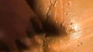 Rubbing shit on her entire body