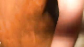 Rubbing shit on her entire body