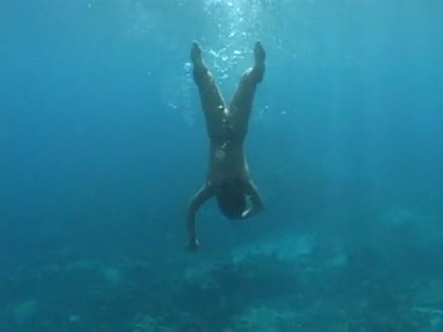 Sexy lesbians shitting underwater