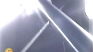 Asian girl pooping in public