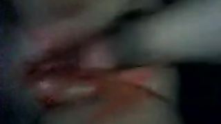 Fisting a bloody pussy hard