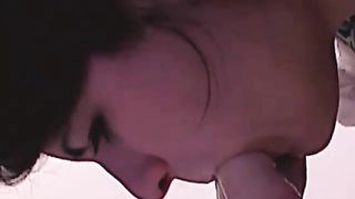 College girl puking hard