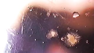 Tattooed girl puking.