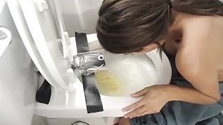 Drunk college girl puking