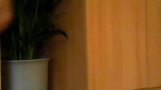 Dirty slut shitting a big one