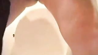 Shitting on a train toy