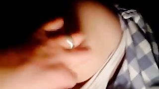 Fingering her ass cause she's on her period