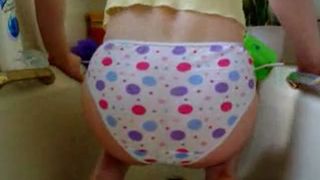 Brown mess in sexy panties