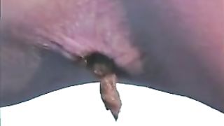 Hot blonde teen pooping
