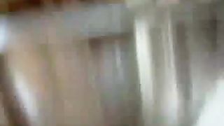 Blonde cunt rubbing shit on her body