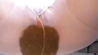 Pantyhose shitting and smearing