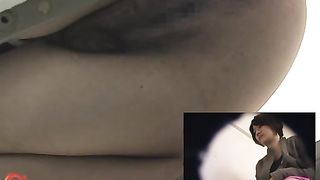 Japanese girl in public bathroom