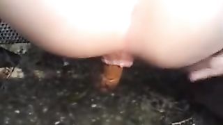 Country girl shitting