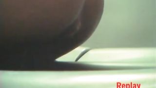 Hot ebony pooping