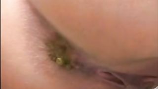 Girl shitting on road