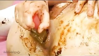 Insane anal prolapse with Japanese girl