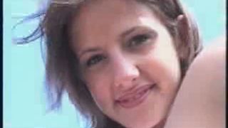 Beautiful nerd girl pooping outdoor